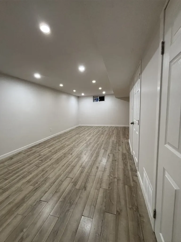 Large basement room