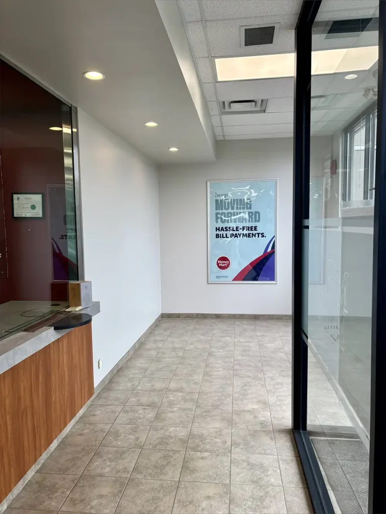 Interior of commercial business